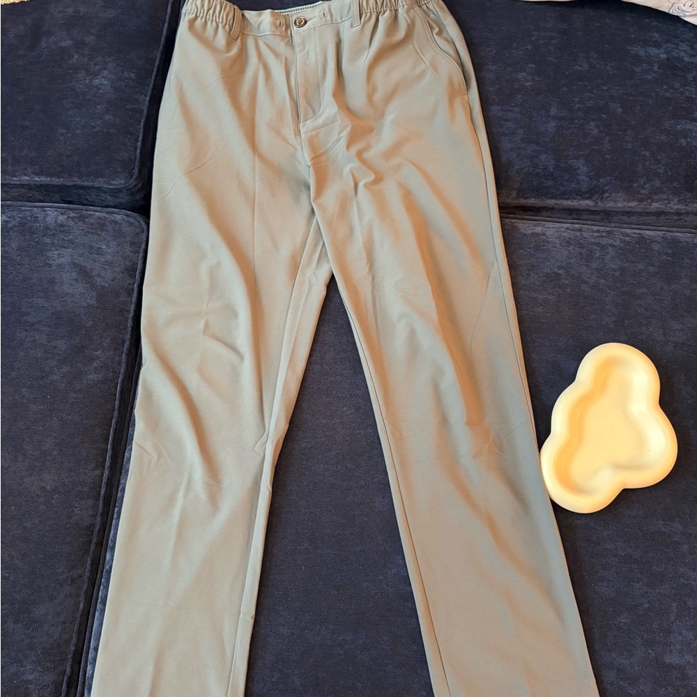 Chubbies Grey Chinos with Elastic Waistband and Straight Leg